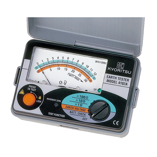 Kyoritsu 4102A Soft Case Ground Resistance Tester, Analogue, 1200Ω