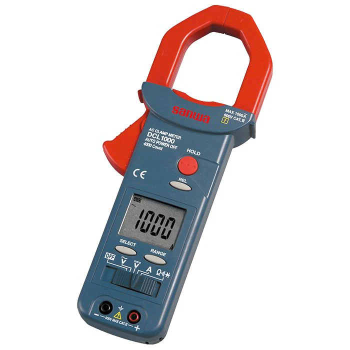 Sanwa DCL1000 AC Clamp Meter Large Diameter CT 1000A