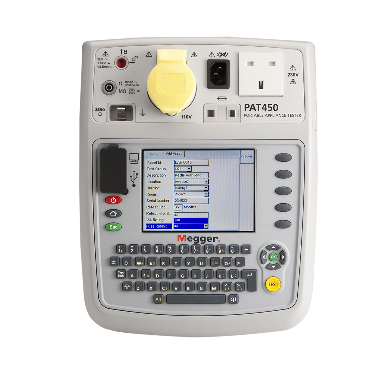 Megger PAT450 Portable Appliance Tester