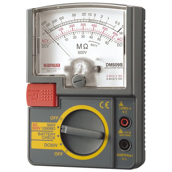 Sanwa DM509S 500V Portable Insulation Resistance Meter