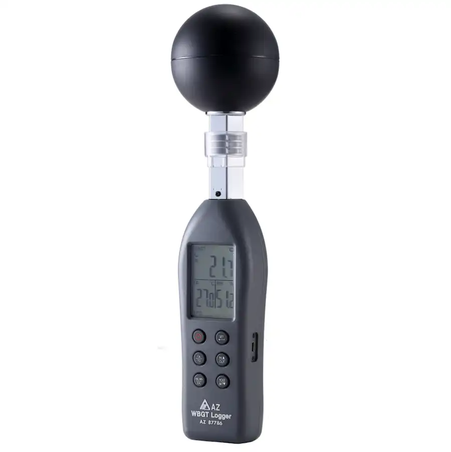 AZ87786 Handheld WBGT Data Logger Wet Bulb Globe Temperature Meter