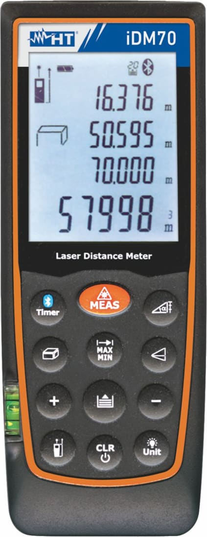 HT Instruments IDM70 Laser Meter Up to 70m with Bluetooth