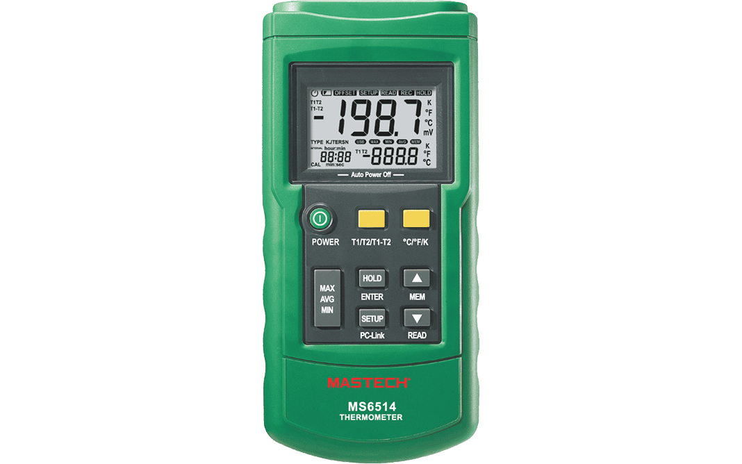 Mastech MS6514 Dual Channel Digital Thermometer