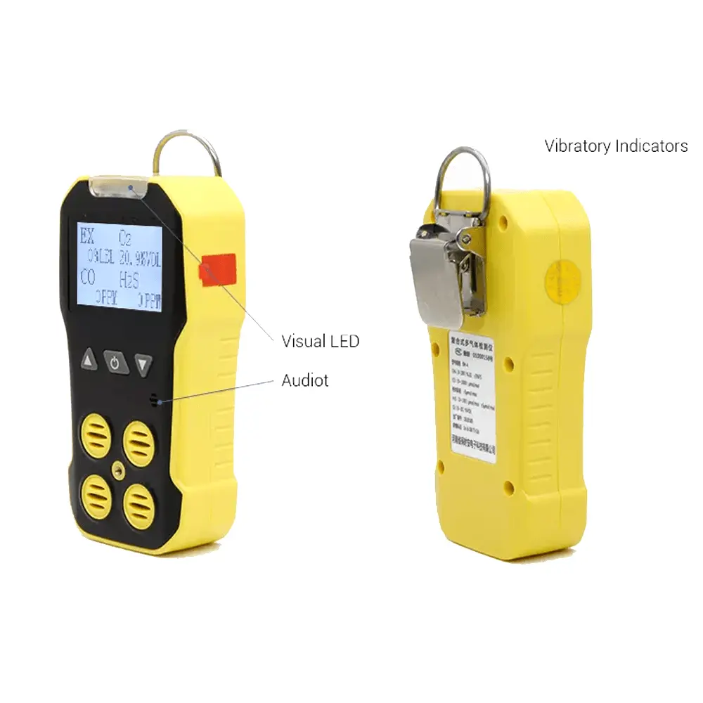 BH-4A Portable Multi Gas Detector LEL O2 CO H2S
