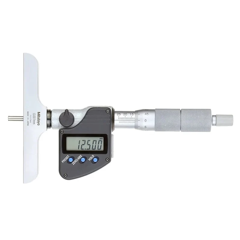 Mitutoyo 329-250-30 Digital Depth Micrometer, Range 0-150mm