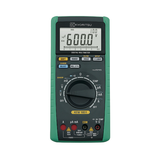 Kyoritsu 1051 Digital Multimeter, RMS, 6000